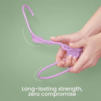 Utopia Home Plastic Hangers 50 Pack - Perfect Space Saving Clothes Hanger - Durable and Strong - Perfect Closet Organizers with Shoulder Grooves (Pink)