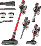 KTTLDRN Cordless Vacuum Cleaner, 600W 50KPA Powerful Stick Vacuum with OLED Smart Display, 70Mins Runtime, Self-Standing & 1.8L Dust Cup, Vacuum Cleaners for Home/Hardwood Floor/Carpet/Pet Hair