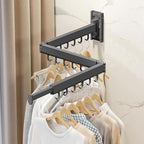 Laundry Drying Rack,Drying & Clothes Rack,Wall Mounted,Retractable & Collapsible, Grey