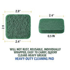 70-Pack Green Stainless Steel Soap Pads | Bulk Reusable Steel Wool Pads | Heavy-Duty Scouring Pads Pot Scrubber