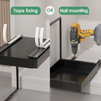 REALINN Expandable Under Sink Organizers and Storage, 2 Tier Under Cabinet Organizer, Heights Adjustable Pull Out Rack for Kitchen Bathroom Laundry, Black, 1 Pack