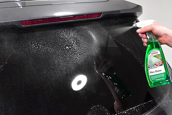 SONAX Glass Cleaner 338400 | Powerful Streak Free Formula for Crystal Clear Windows and Mirrors | Easily Removes Dirt Grease and Grime | Safe for Automotive and Household Use | 500ml