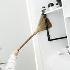 BMart Home Natural Whisk Sweeping Hand Handle Broom - Vietnamese Straw Soft Broom for Cleaning Dustpan Indoor-Outdoor, Sofa, Car Hood, Decoration Items - 9.84'' Width, 27.55" Length