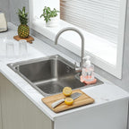 Silicone Bathroom Soap Dishes with Drain Spout-Bathroom and Kitchen Sink Organizer,Sponge Holder,Dish Soap Tray,Perfect for Dispenser,Scrubber,Bottle,Cup on Sink or Counter-Pink 4.9"×3.2"