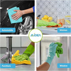 AIDEA Microfiber Cleaning Cloth, 10PK, Soft Absorbent Rags, Microfiber Towels for Cars, Kitchen Towels, Dusting Cloth for Home, Window, Cleaning Supplies, 12"×12"