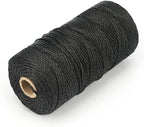 jijAcraft 426 Feet Black Nylon String, #36 Braided Mason Nylon Line, 100% Nylon Brick Line String, Durable Construction String Building Line for Masonry, Climbing Plants, Gardening, Crafting