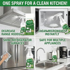 Multi-Purpose Enzyme Foam Cleaner, Kitchen Cleaner Stain Remover Spray, Multipurpose Kitchen Appliance Cleaner for Appliance/Hold/Oven/Stove/Sink Range Hood (2pcs)