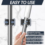3-H 4 Pack Mop and Broom Holder Big Size Hanging 1 KG Extra,Broom Holder Wall Mount for Hanging and Organizing Shove Rake Yard Tools in Shed Kitchen Laundry Room Bathroom Garden(black