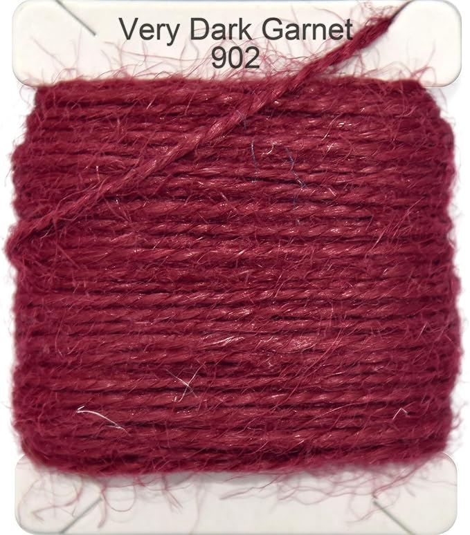 Jute Twine 15m Long Twine String for Crafts Gift Wrapping Packing Gardening Crochet Knitting Macrame Decor (Very Dark Garnet)
