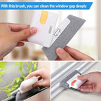 Palksky Window Track Cleaner Set, Window Groove Cleaning Brush Tools, 7 Pieces