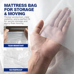 2 Pack Mattress Bags for Moving & Storage - 107" x 78" x 14'' for King / Queen Size, Waterproof & Tear-Resistant, 2.0 MIL Heavy Duty Mattress Cover Moving Supplies