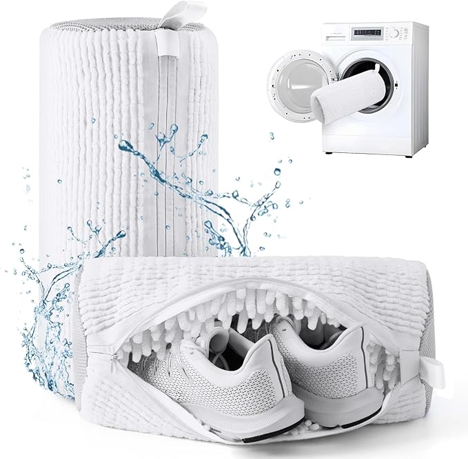 Shoe Washing Machine Bag,Shoe Laundry Bags for Sneakers, Reusable Shoe Cleaning Bag for All Shoe Sizes