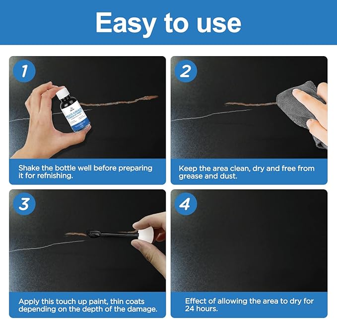 Appliance Paint Appliance Touch Up Paint High-Gloss Black Surface Touch Up Paint Pen Scratch Repair for Appliances Refrigerator Metal Surfaces Dishwasher Dryer Microwave Washers