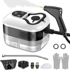Steam Cleaner for Home & Car Detailing, 2500W Pressurized Handheld Steam Cleaner, 15s Fast Heating, 6 Levels Steam Output, 1.2L Water Tank