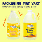 Originally Yellow Lemon Vinegar For Cleaning Purpose | USA Made All Purpose Cleaner | Use as a Floor, Glass, Kitchen, & Bathroom Cleaner | Plant Derived Vinegar 1 Gallon in 2 bottles | 128 Oz