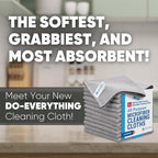 12" x 12" MW Pro Multi-Surface Microfiber Cleaning Cloths | Gray - 48 Pack | Premium Microfiber Towels for Cleaning Glass, Kitchens, Bathrooms, Automotive, Supplies & Products