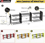 45" Power Tool Organizer Wall Mount with Charging Station - 3 Layer Storage Racks with 8 Cordless Drill Holder, 4 Hooks, Heavy Duty Garage Tool Organizer Storage for Workshop Shed Pegboard Basement