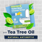 Nature Clean Natural Toilet Bowl Cleaners Strips 6 x 45 count, Plastic-Free Packaging, Refresh Toilets & Bathroom. No Splash