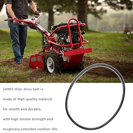 24995 Reverse Belt Compatible with Earthquake Victory Rear Tine Tillers Replace 24598, 29409, 29702, 33970 Tiller Drive Belt