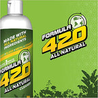 ALL NATURAL Formula 420 Pipe Cleaner - Cleans - Glass, Pyrex, Metal, Ceramic 16 Ounce