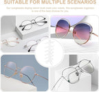Multi-Tier Sunglasses Display Stand 6-Layer Plastic Eyewear Organizer Glasses Holder for Desk Tabletop Storage and Sunglass Display Rack