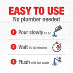 Drano Max Gel Drain Clog Remover and Cleaner for Shower or Sink Drains, Unclogs and Removes Hair, Soap Scum and Blockages, 80 Oz