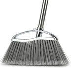 Outdoor Stiff Bristles Angle Broom Heavy Duty Sweeping Patio Broom with Long Handle for Garage Garden Commercial and Industrial