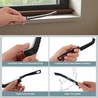 Crevice Cleaning Brush, ByAnciel Pack of 8 Multi-Purpose Brush Tool, Stiff Bristle Crevice Brush for Home Use Bathroom Tile Kitchen Practical and Durable Easy to Clean