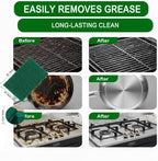 6-Pack Heavy-Duty Scouring Pads, Power Scrub Multi-Surface Scratch-Free 6"x4" in for Kitchen, Bathroom, Grill & Oven Racks