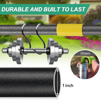 COCONUT Lawn Leveling Rake, 17x10 Heavy Duty Metal Head with Stainless Steel Grip, Adjustable Handle Dirt Ground Level Tool for Yard Garden (72 Inch)