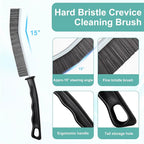 Crevice Cleaning Brush, Multifunctional Hard-Bristled Gap Scrub Brush, Gap Cleaning Tool, Home Essentials, Bathroom Cleaner Tools for Household Use, Kitchen, Window, Faucets, Toilet, Grout, Car, 5pcs