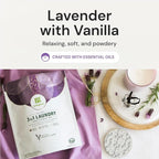 Grab Green 3-in-1 Laundry Detergent Pods, 24 Count, Lavender Vanilla Scent, Plant and Mineral Based, Superior Cleaning Power, Stain Remover, Brightens Clothes