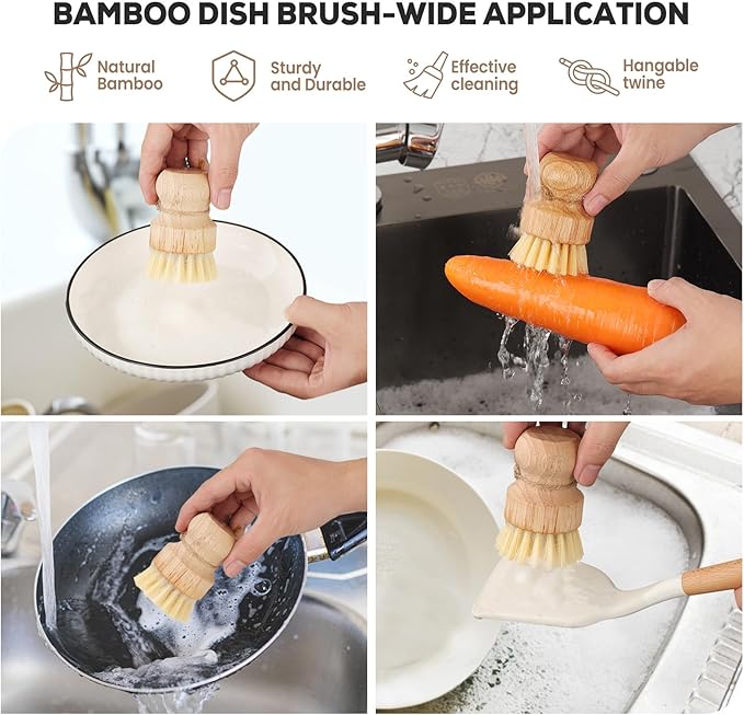 Kitchen Soap Dispenser Set with Instant Dry Tray,16 Oz Hand and Dish Soap White Glass Dispenser Set,Stainless Steel Pump,Waterproof Labels,Dish Brush,Luxury Soap Bottle for Kitchen,Bathroom