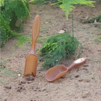 10Pcs Colorful Plastic Mini Gardening Shovel Spoons Soil Scoops, Succulent Sand Scoops/Cultivation Digging Transplanting Tools for Succulents Potted Flowers (Brown)