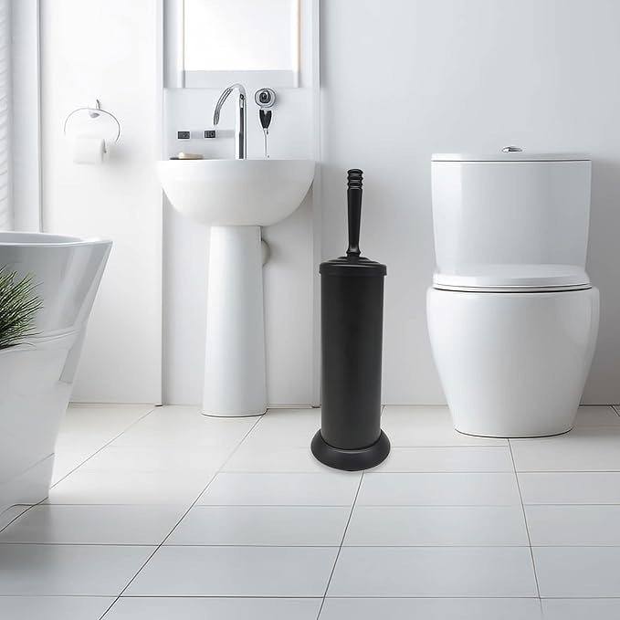 Matte BlackToilet Bowl Brush with Holder, Durable Bathroom Cleaning Tool, Modern Design for Easy Toilet Maintenance, Bathroom Cleaner Brush for Efficient Cleaning and Hygiene