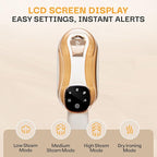 Garment Steamer for Clothes, 2-in-1 Portable Handheld Wrinkle Remover & Steam Iron, 1200W Fast Heat-Up, Compact Travel-Friendly Design, 180ml Tank, Ceramic Soleplate, Rotating Handle