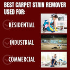 POG Remover 9452 - Carpet Stain Remover and Degreaser - Use For Heavy-Duty Spot Cleaning - Professional Grade Cleaner - 5 Gallon Pail