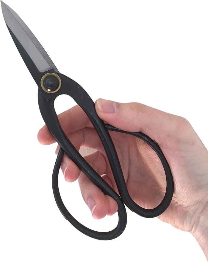 GARDEN GURU Professional Bonsai Scissors 200mm - Traditional Butterfly Pruner Shear for Precise Trimming Pruning and Deadheading of Flowers Plants, Japanese Bonsai Garden Tools