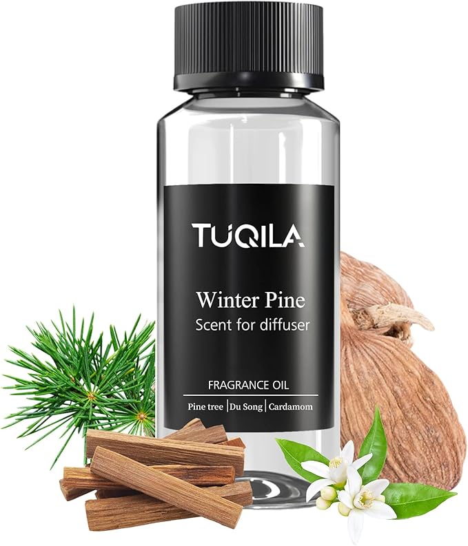 Hotel Waterless Diffuser Oil Winter Pine, Essential Scent Oil Usage Cold Air Waterless Diffuser, Luxury Scents Oils Fragrance Bottle120 ML Home Natural Flavour