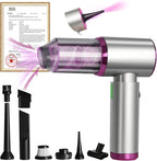 7-In-1 US-Designed Car Vacuum Portable Cordless【Powerful Brushless Motor | 28,000 Pa Suction】【5.0 Graphene Battery|Lasting Endurance】Handheld Vacuum Cordless Car for Home Officeand Pet Hair (Silver)