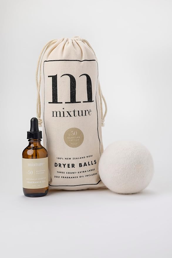 Mixture No 50 Egyptian Cotton Wool Dryer Balls 3-Pack