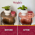 Wright's by Weiman Cream Copper and Brass Cleaner - Gently Cleans and Removes Tarnish without Scratching, Polishing Cloth Included