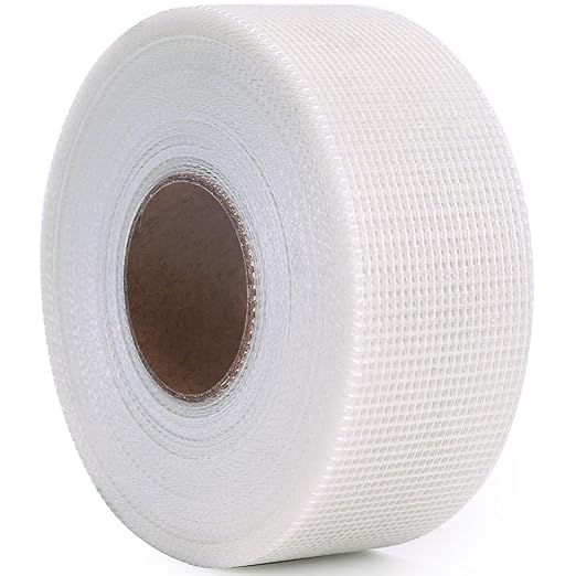 Drywall Joint Tape (2inch X 164ft) Self Stick Repair Mesh Tape Fiberglass Drywall Patch Hole Heavy Duty Wall Repair Mesh Spackle Tape Wall Crack and Seam Repair
