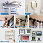 Aovchei Drywall Anchors Kit, 86pcs, 43 Plastic Drywall Anchors and 43 Philips Flat Head Screws, 3 Size #8 * 40#8 * 60#8 * 80, Wall Hanging Kit for Hanging Picture Frame, Shelf Brackets, Curtain Rod