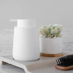 Matte White Hand Soap Dispenser Pump, 9 oz Rustproof Liquid Dish Soap Dispenser Bottle for Various Places Such as Kitchen, Countertop, and Bathroom