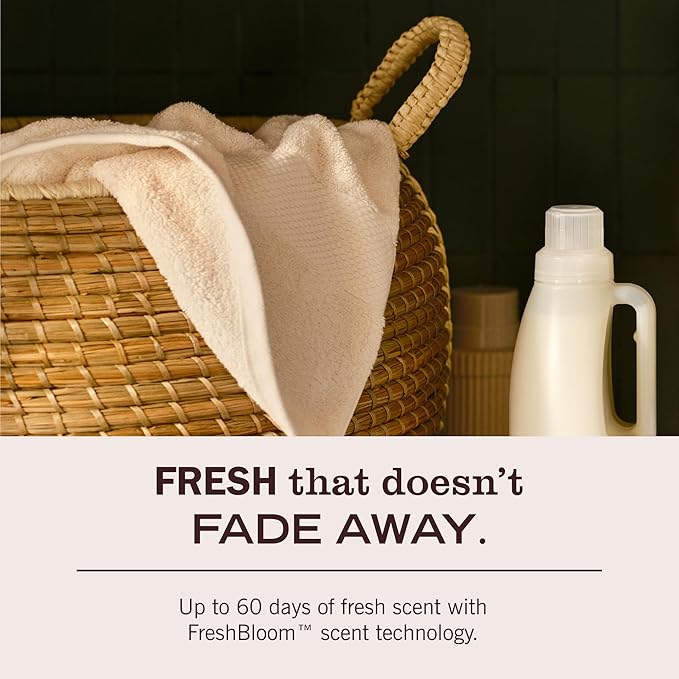 MRS. MEYER'S CLEAN DAY Liquid Fabric Softener, Infused with Essential Oils, Paraben Free, Honeysuckle, 32 oz (32 Loads)