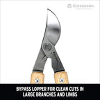 Corona Tools 26″ Bypass Loppers – Heavy-Duty Branch Cutter for Trees, Shrubs & Landscaping