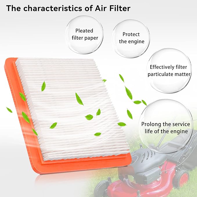 17211-Z8B-901 17211-zl8-023 Air Filter fit for Honda gc135 gcv135 gc160 gcv160 gc190 gcv190 gx100 and gxv57 Engines Lawn Mower Air Cleaner 491588 399959 F220 tillers, Bomag BT60(Pack of 2)