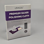 Polishing Cleaning Cloth for Gold, Silver, and Platinum Jewelry, Eco Friendly Large Cleaner Cloth 6.3 x 9.8 in. Keeps Jewelry Clean and Shiny (Gray)