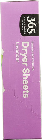 365 by Whole Foods Market, Fabric-Softening Dryer Sheets, Lavender, 80 Count